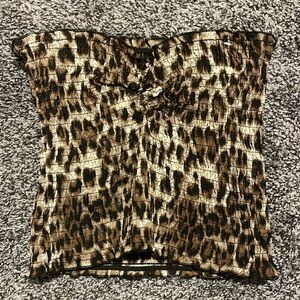 CHEETAH PRINT TUBE TOP